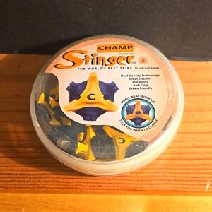 NEW CHAMP SCORPION STINGER GOLF SPIKES 22 S 6MM METAL SCREW THREAD #75610 SEALED